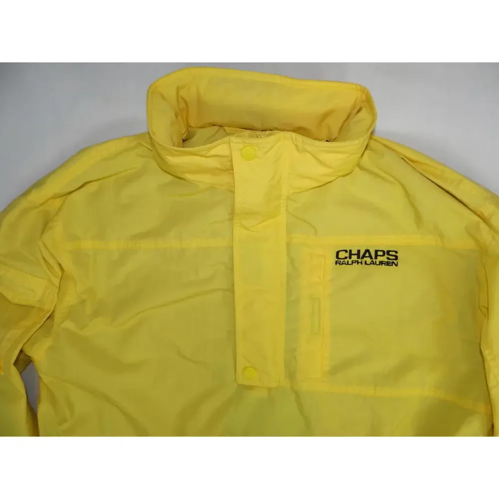 Vintage Y2K Chaps Ralph‎ Lauren Yellow Men's Windbreaker Jacket